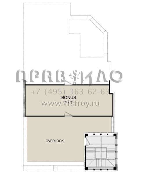 Проект двухэтажного дома с гаражом на две машины в английском стиле S5-236 (5445-00410)