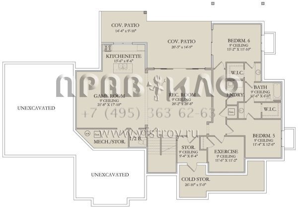 Проект двухэтажного дома с гаражом на три и более машин в американском стиле S5-341 (6422-00028)