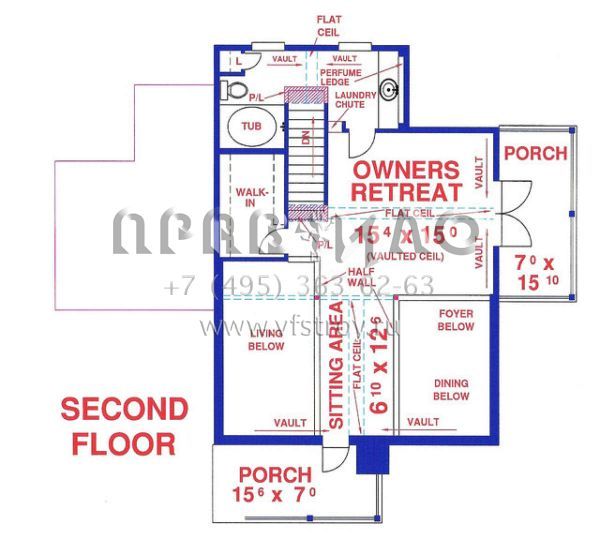 Проект двухэтажного дома без гаража в стиле Шале S5-160 (4766-00107)