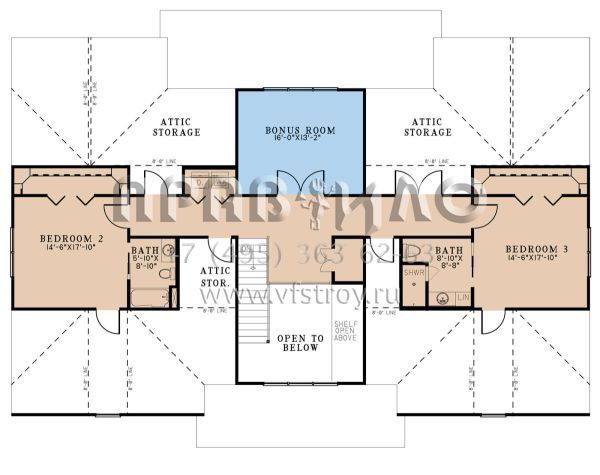 Проект двухэтажного дома с гаражом на две машины в современном стиле S5-352 (8318-00299)