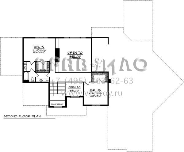 Проект двухэтажного дома с гаражом на три и более машин в скандинавском стиле S5-365 (1020-00220)