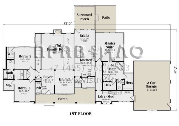 Проект одноэтажного дома с гаражом на две машины в современном стиле S5-238 (009-00276)