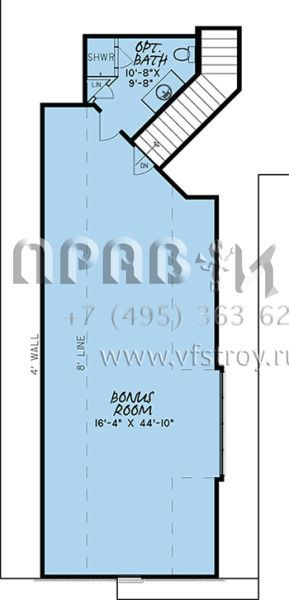 Проект одноэтажного дома с гаражом на три и более машин в английском стиле S5-265 (8318-00034)