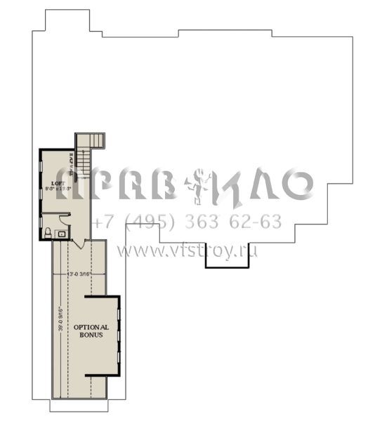 Проект одноэтажного дома с гаражом на три и более машин в современном стиле S5-332 (6849-00149)