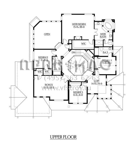Проект двухэтажного дома с гаражом на три и более машин в стиле Шале S5-374 (341-00168)
