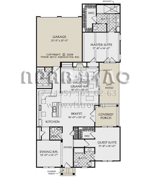 Проект одноэтажного дома с гаражом на две машины в английском стиле S5-198 (8594-00186)