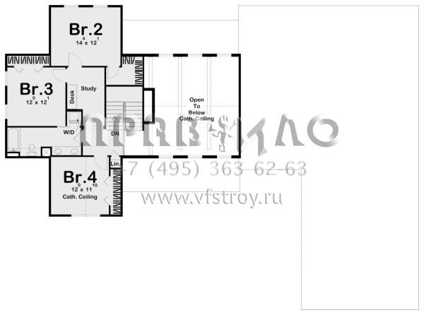 Проект двухэтажного дома с гаражом на две машины в современном стиле S5-333 (963-00423)