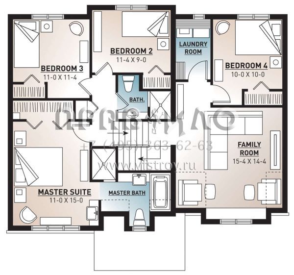 Проект двухэтажного дома с гаражом на одну машину в английском стиле S5-183 (034-00763)