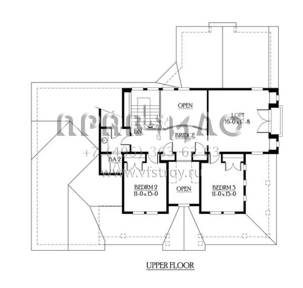 Проект двухэтажного дома с гаражом на две машины в скандинавском стиле S5-361 (341-00238)