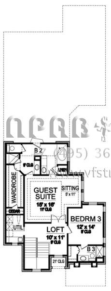 Проект двухэтажного дома с гаражом на три и более машин в английском стиле S5-275 (5445-00046)