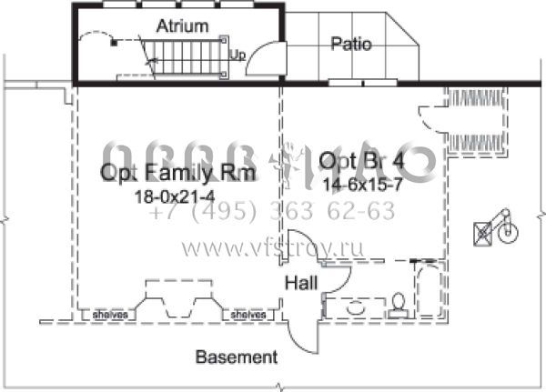 Проект одноэтажного дома с гаражом на три и более машин в прибрежном стиле S5-223 (5633-00108)