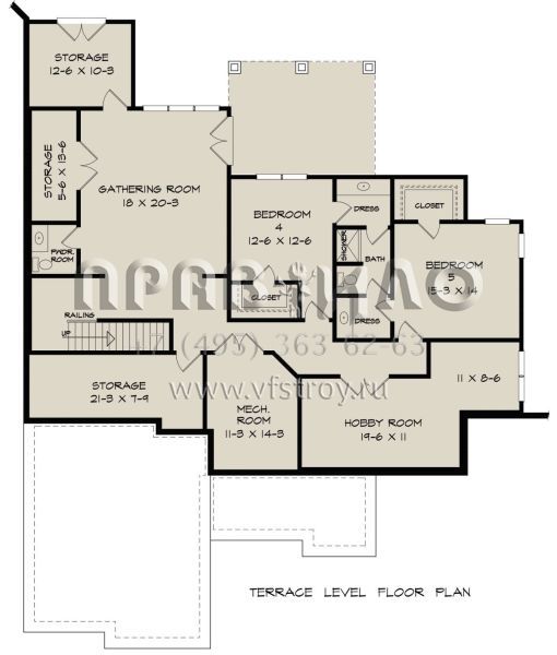 Проект одноэтажного дома с гаражом на две машины в американском стиле S5-219 (6082-00196)