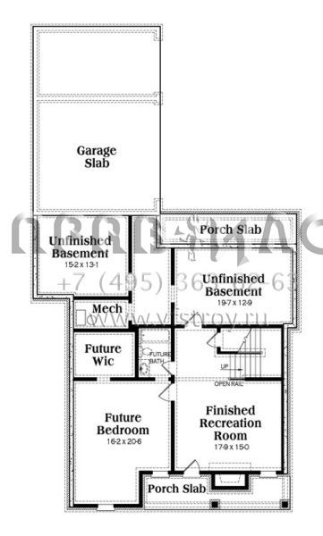 Проект трехэтажного дома с гаражом на три и более машин в современном стиле S5-403 (009-00204)