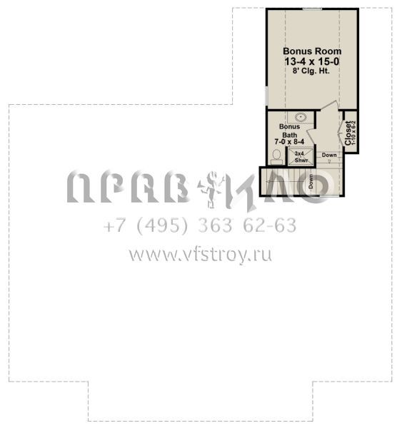 Проект одноэтажного дома с гаражом на две машины в современном стиле S5-169 (348-00292)