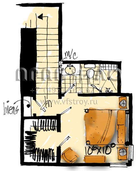 Проект одноэтажного дома без гаража в современном стиле S5-157 (1907-00043)