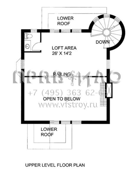 Проект двухэтажного дома без гаража в скандинавском стиле S5-135 (039-00588)