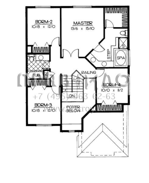 Проект двухэтажного дома с гаражом на две машины в современном стиле S5-226 (692-00027)