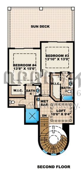 Проект двухэтажного дома с гаражом на три и более машин в современном стиле S5-443 (1018-00147)