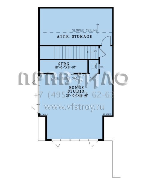 Проект одноэтажного дома с гаражом на две машины в современном стиле S5-237 (8318-00376)
