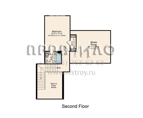 Проект одноэтажного дома с гаражом на три и более машин в стиле Ранчо S5-342 (5995-00018)