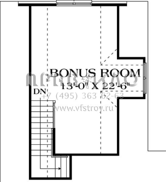 Проект одноэтажного дома с гаражом на две машины в стиле Ранчо S5-208 (3323-00092)
