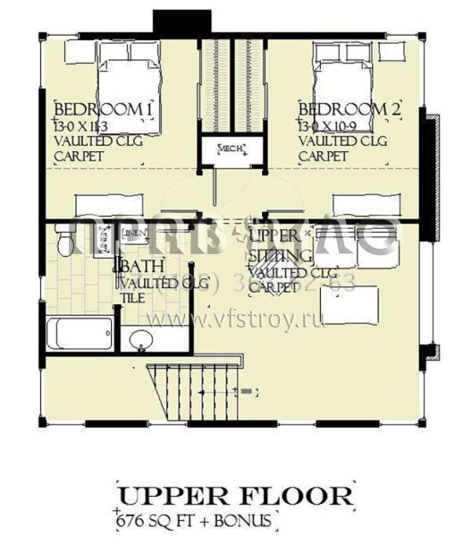 Проект двухэтажного дома с гаражом на две машины в современном стиле S5-342 (1637-00142)