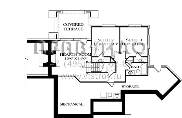 Проект одноэтажного дома с гаражом на две машины в современном стиле S5-175 (3323-00597)