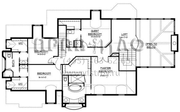 Проект двухэтажного дома с гаражом на три и более машин в современном стиле S5-521 (5631-00018)