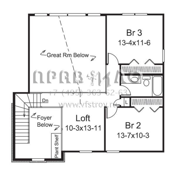 Проект двухэтажного дома с гаражом на две машины в классическом стиле S5-208 (5633-00278)