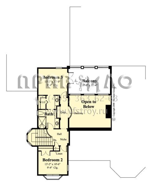 Проект двухэтажного дома с гаражом на две машины в прибрежном стиле S5-292 (8436-00057)