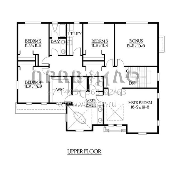 Проект двухэтажного дома с гаражом на две машины в скандинавском стиле S5-306 (341-00119)
