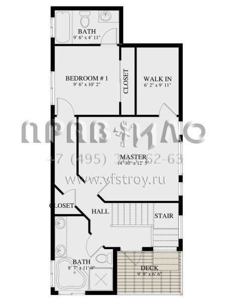 Проект двухэтажного дома без гаража в современном стиле S5-141 (2802-00248)