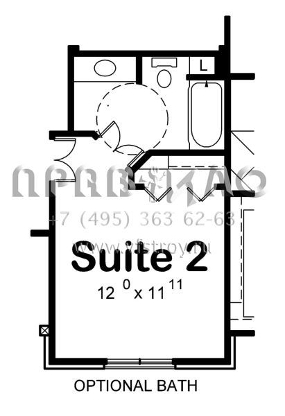 Проект одноэтажного дома с гаражом на две машины в стиле Ранчо S5-252 (402-01638)