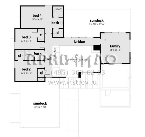 Проект двухэтажного дома с гаражом на две машины в современном стиле S5-314 (028-00167)