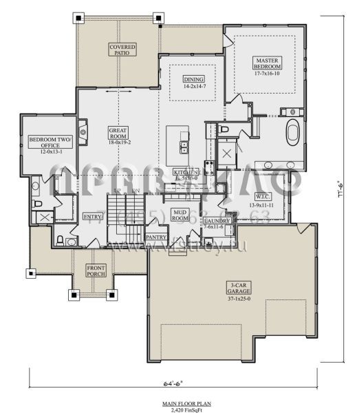 Проект двухэтажного дома с гаражом на три и более машин в современном стиле S5-318 (5631-00220)