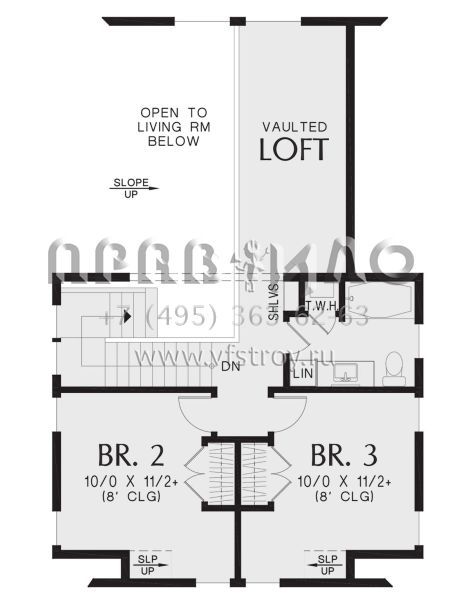 Проект двухэтажного дома без гаража в современном стиле S5-148 (2559-01019)