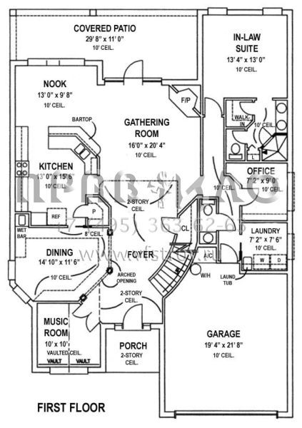 Проект двухэтажного дома с гаражом на две машины в современном стиле S5-276 (4766-00078)