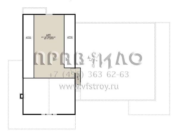 Проект одноэтажного дома с гаражом на две машины в стиле БарнХаус S5-433 (5032-00228)