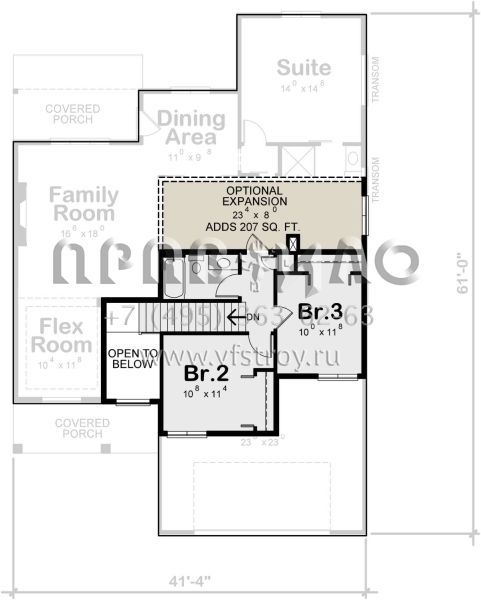 Проект двухэтажного дома с гаражом на две машины в современном стиле S5-168 (402-01728)