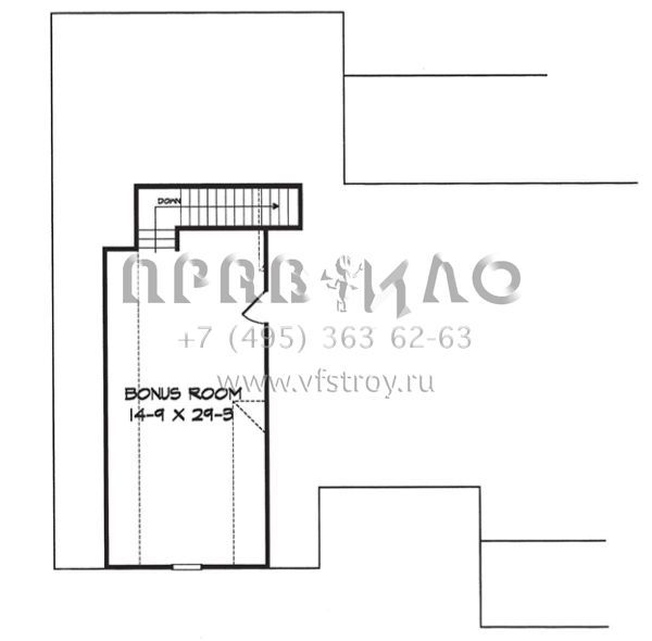 Проект одноэтажного дома с гаражом на две машины в стиле Ранчо S5-207 (6082-00036)