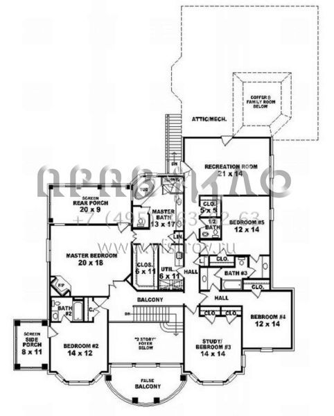 Проект двухэтажного дома с гаражом на три и более машин в современном стиле S5-523 (053-02267)