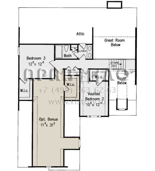 Проект двухэтажного дома с гаражом на две машины в стиле Ранчо S5-191 (8594-00166)