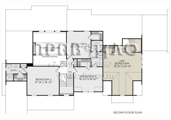Проект двухэтажного дома с гаражом на три и более машин в современном стиле S5-357 (8594-00469)