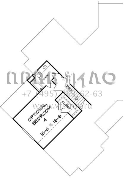 Проект одноэтажного дома с гаражом на две машины в американском стиле S5-262 (6082-00004)
