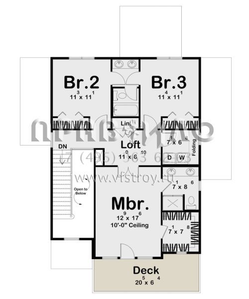 Проект двухэтажного дома с гаражом на две машины в прибрежном стиле S5-181 (963-00812)