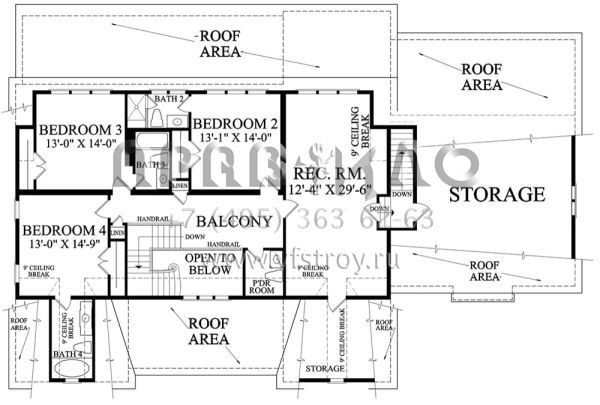 Проект двухэтажного дома с гаражом на две машины в классическом стиле S5-395 (7922-00234)