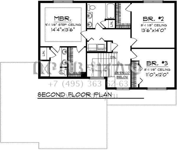 Проект двухэтажного дома с гаражом на три и более машин в скандинавском стиле S5-194 (1020-00309)