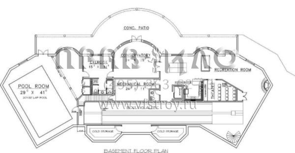 Проект двухэтажного дома с гаражом на три и более машин в современном стиле S5-1153 (039-00099)