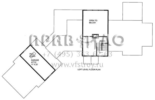 Проект двухэтажного дома с гаражом на три и более машин в скандинавском стиле S5-385 (039-00667)
