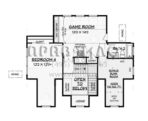 Проект двухэтажного дома с гаражом на две машины в стиле Ранчо S5-246 (3125-00010)